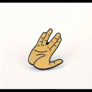 Vulcan Salute - Live Long and Prosper - Enamel Pin / 1 inch Tall - Fascinating